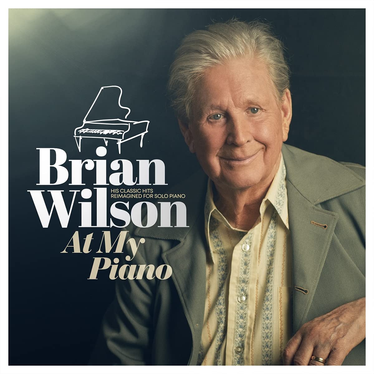 pochette de la version cd de l'album de Brian Wilson at my piano