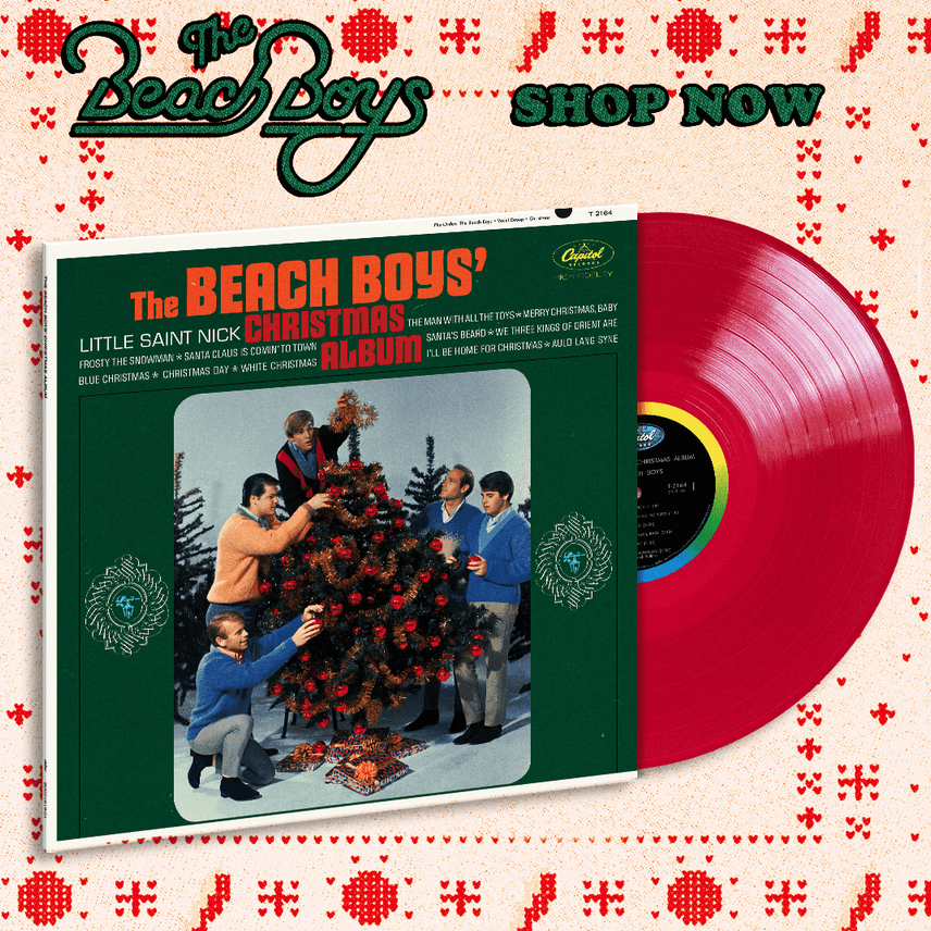 Publicité Christmas album vinyle rouge