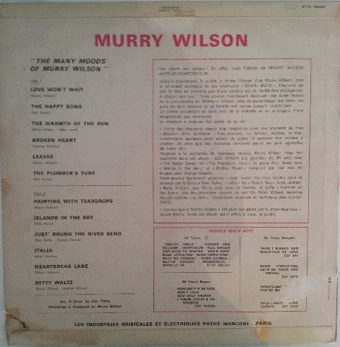 Album Murry Wilson France 1967