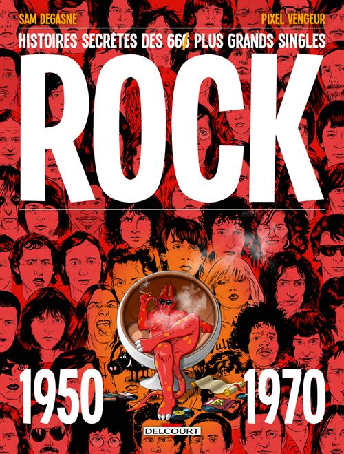 couverture de la BD Histoires secrètes des 66 plus grands singles rock (1950-1970)	