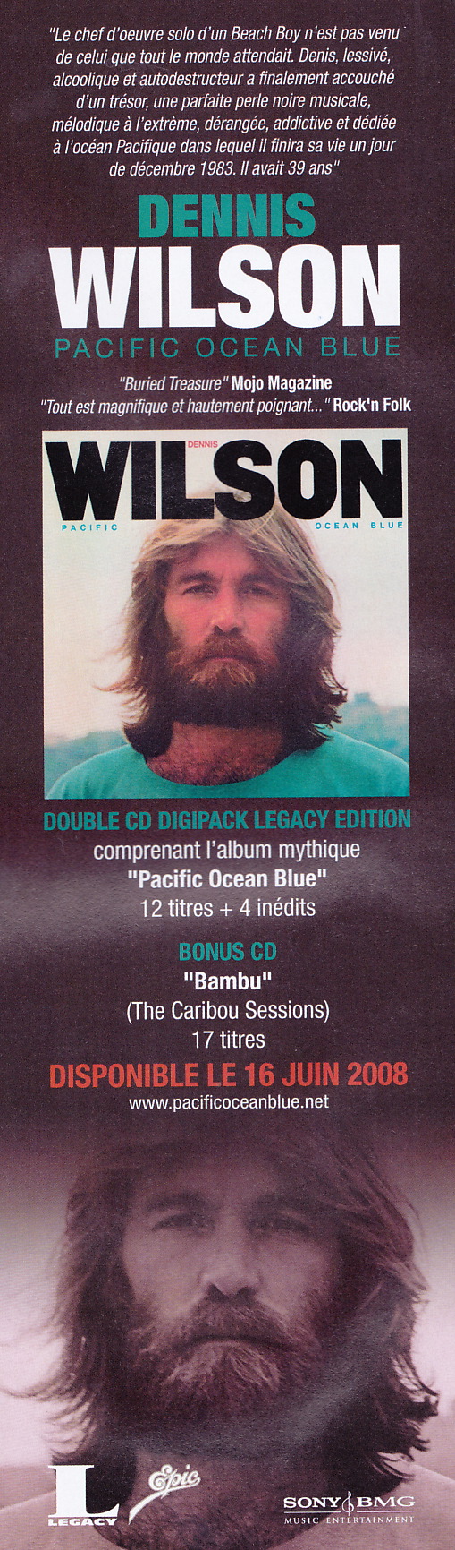 publicité parue dans le magazine Volume